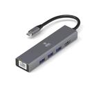 Hub Usb Kross 5 Em 1 Tipo C - Rj45 Usb 3.0 Ke-uct618 Hub Usb Kross 5 Em 1 Tipo C - Rj45 Usb 3.0 Ke-uct618