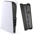 Hub USB Megadream de 5 portas para PS5 com 4 portas USB +1 USB C + 1 carregamento