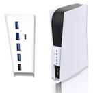 Hub USB Megadream de 5 portas para PS5 com 4 portas USB +1 USB C + 1 carregamento