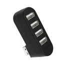 Hub USB SABRENT de 4 portas USB 2.0 giratório de 90 /180 HB-UMN4