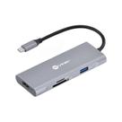 Hub Usb Tipo C / Type C 7 Em 1 C/ 3x Usb 3.0 + Leitor De Cartão Sd/tf + Hdmi + Tipo C - Hc-7