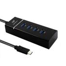 Hub USBC-USB 3.0 4 portas HU-C300BK C3Tech - C3-Tech