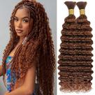 Human Braiding Hair Hair Hair Hair Braids 18 cm, castanho ruivo