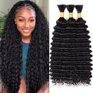 Human Braiding Hair Hair Highlight Boho Braids 150g 45cm 1B