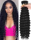 Human Braiding Hair Qulueo 22" Curly Brazilian 110g 4 pacotes