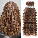 Human Braiding Hair Renyarch 14 polegadas e 6 pacotes Deep Wave