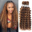 Human Braiding Hair Renyarch 18 cm, 6 pacotes, molhado e ondulado