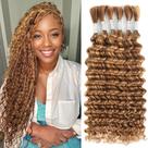 Human Braiding Hair Renyarch Deep Wave 16 polegadas 150g 6 pacotes