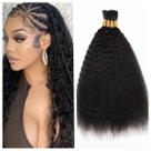 Human Braiding Hair RLHAIR Kinky Straight 100g (1 pacote com 4 unidades)