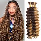 Human Braiding Hair TOIJOI 12A Deep Water Wave 120g 45cm 3 pacotes