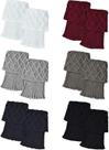 Huoguo, 6 pares de meias femininas, punhos, malha, crochê, polainas curtas, botas de inverno, cores sortidas