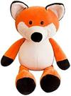 HUOGUO Stuffed Forest Animals Animais da selva 10-12 polegadas Brinquedos de pelúcia Fofo Macaco de Pelúcia Raposa Girafa Tigre Elefante Shar Pei Leão Zebra Pelúcia Animal Tema Festa (Fox)