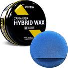 Hybrid Wax Vonixx Cera Automotiva Brilho Impecável e Proteção Prolongada Com Aplicador de Mão