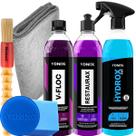 Hydrox Fast 500ml Hidro Repelente Vitrificador V Floc Shampoo Concentrado Restaurax Renovador de Plásticos Vonixx