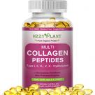 HZZYPLANT Peptídeos de Colágeno Multicollagen em Cápsulas Gelatinosas 60 Cápsulas
