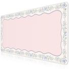 iCasso Alfombrilla XXL Rosa para Escritorio 90x40 cm Suave Antideslizante para Ratón