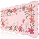 iCasso XXL Almohadilla para Escritorio 90x40 cm Antideslizante Floral Rosa