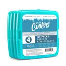 Ice Packs Fit & Fresh Cool Coolers, pacote com 4 unidades, verde fino Ice Packs Fit & Fresh Cool Coolers, pacote com 4 unidades, verde fino