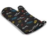 Ícones e citações do programa de TV Oven Mitt Ukonic Friends em preto