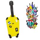Identificador De Mala De Viagem Tag de Bagagem Avião Férias Etiqueta Silicone Premium