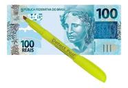 Identificador De Notas Falsas Detect Pen Original Caneta De Proteção Para Transações Em Dinheiro