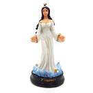Iemanjá Orixá Estátua Imagem Rainha Mar Resina Branca 15 cm Iemanjá Orixá Estátua Imagem Rainha Mar Resina Branca 15 cm