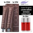 Igora COLOR 10 LOURO MÉDIO INTENSO CINZA FUMÊ Igora COLOR 10 LOURO MÉDIO INTENSO CINZA FUMÊ