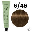 Igora Zero Amm 6/46 Louro Escuro Bege Marrom 60 ml