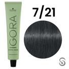 Igora Zero Amm 7/21 Louro Médio Fumê Cinza 60 ml