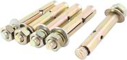 IIVVERR 5pcs Bronze Tom Hardware 8 mm x 70 mm Hexágono porca luva âncora parafuso de expansão