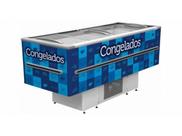 Ilha de Congelados Expositora 2 Metros Fricon Azul com Led 568 Litros ICED - 220v