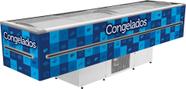 Ilha de Congelados Expositora 3 Metros Azul com Led Fricon 820 Litros - 220v