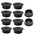 Ilhó de mesa EASYEAH, 10 peças, organizador de cabos de plástico ABS de 50 mm Ilhó de mesa EASYEAH, 10 peças, organizador de cabos de plástico ABS de 50 mm