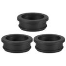 Ilhós de borracha PATIKIL, furo de perfuração de 38,6 mm, 32,5 mm, ID, 3 unidades, pretos Ilhós de borracha PATIKIL, furo de perfuração de 38,6 mm, 32,5 mm, ID, 3 unidades, pretos