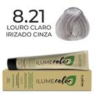 Ilume color plancton - 8.21 louro claro irisado cinza
