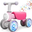 Iluminação colorida Balance Bike Doselie para meninas de 1 ano