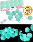 Iluminação Cordão Luminoso Luzes 10 Bolas Led Azul 2 Metros.