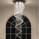 Iluminação CRYSTOP Swirl Chandelier 51x155cm Crystal Balls