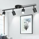 Iluminação de trilhos Fondiiz 4 Ways Rotatable Heads Black