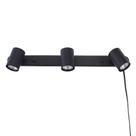Iluminação de trilhos GLOBE Electric 59467 Plug-in de 3 luzes, preto