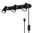 Iluminação de trilhos HURYEE Plug-in 3 Luminária preta/branca Iluminação de trilhos HURYEE Plug-in 3 Luminária preta/branca