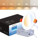 Iluminação embutida CyceVsun 4 polegadas Canless Wafer Pot Lights x12