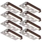 Iluminação Hardscape LEONLITE, pacote com 8 LED de 18 cm, 12-24V, 3W/4W/5W 2700K
