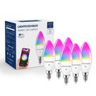 Iluminação inteligente de lâmpada interna do candelabro 6W E12 LED 6 unidades Iluminação inteligente de lâmpada interna do candelabro 6W E12 LED 6 unidades