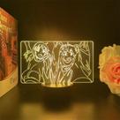 Iluminação LED 3D com luz noturna com você Amanos Hinas