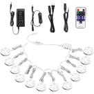 Iluminação LED AIBOO Linkable Under Cabinet 12V Puck Lights x12
