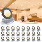 Iluminação LED embutida VOLISUN 4 polegadas 5CCT, pacote com 24 unidades, preta Iluminação LED embutida VOLISUN 4 polegadas 5CCT, pacote com 24 unidades, preta