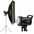Iluminação Led Softbox Fino 30x120cm Godox Sl60ii D com Tripé Inox