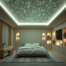 Iluminação Mix 600 Pontos Multicolorido Com Cristais Gesso