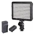 Iluminador 160 Leds KIT carregador Bat Pro P/ Filmadora E Dslr Canon Nikon PT-176S Iluminador 160 Leds KIT carregador Bat Pro P/ Filmadora E Dslr Canon Nikon PT-176S